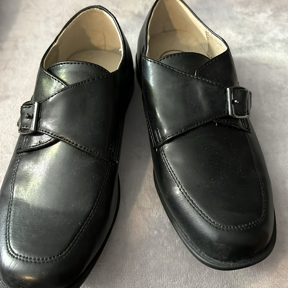 Boys Leather Monk Strap Dress Shoes Loafers size 13M new Nordstrom 1301 brand